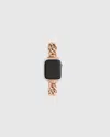 Quince Stainless Steel Bracelet Chain Apple Watch Band In Rose Gold