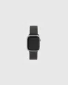 Quince Stainless Steel Mesh Apple Watch Band In Gunmetal