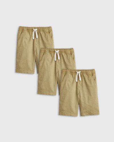 Quince Stretch Chino Shorts 3-pack In Khaki