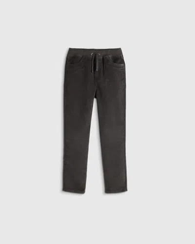 Quince Kids' Stretch Corduroy Pull-on Pants In Black