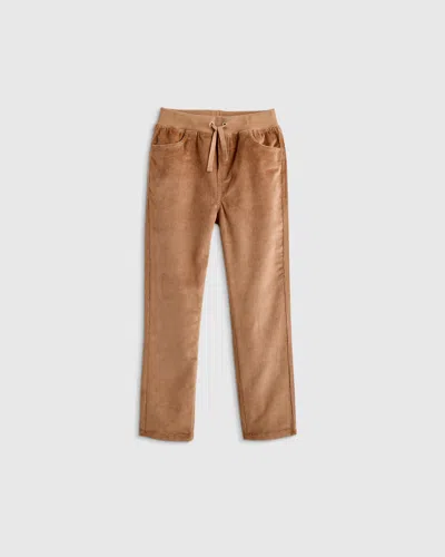 Quince Kids' Stretch Corduroy Pull-on Pants In Brown