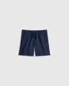 Quince Stretch Pull-on Chino Short In Blue