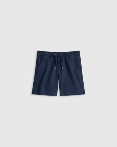 Quince Kids' Stretch Pull-on Chino Short In Blue