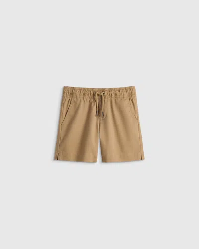 Quince Kids' Stretch Pull-on Chino Short In Brown