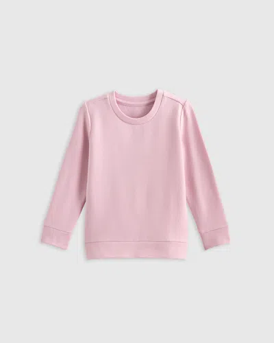 Quince Kids' Supersoft Fleece Sweatshirt In Pink