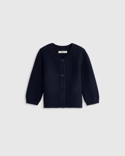 Quince Kids' Sweater Cardigan Sweater In Blue