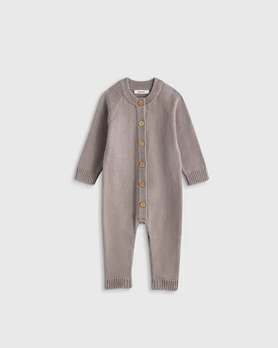 Quince Kids' Sweater Romper In Gray