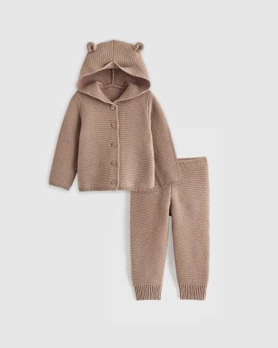 Quince Kids' Sweater Set Baby Gender Neutral In Oatmeal