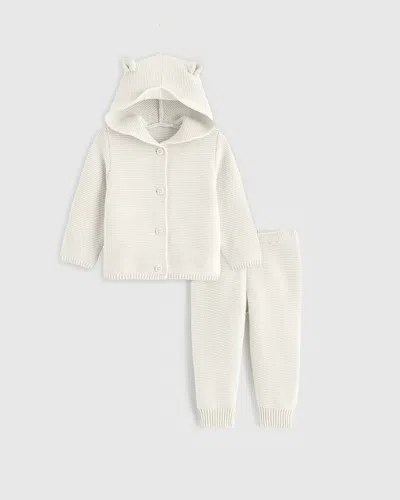 Quince Kids' Sweater Set In Ivory