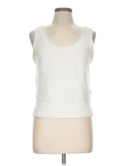 Pre-owned Quince Sweater Vest In White