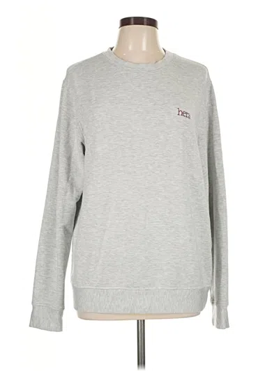Pre-owned Quince Sweatshirt In Gray