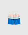 Quince Swim Trunk In Colorblock Stripe