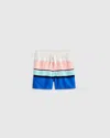 Quince Swim Trunk In Colorblock Stripe