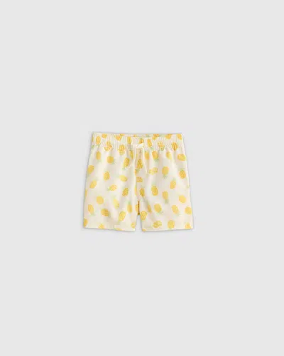 Quince Kids' Swim Trunk In Pineapple