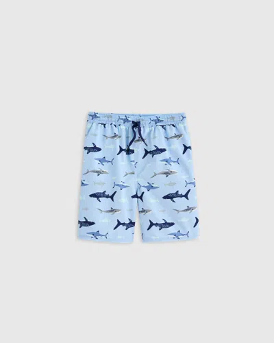 Quince Kids' Swim Trunk In Sharks