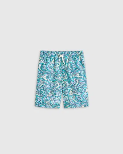 Quince Kids' Swim Trunk In Waves