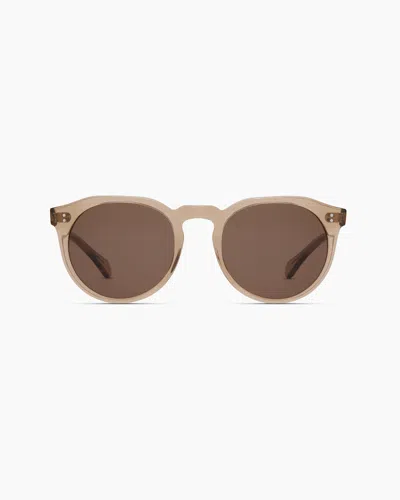 Quince Tahiti Polarized Acetate Sunglasses In Clear Taupe With Brown Lens