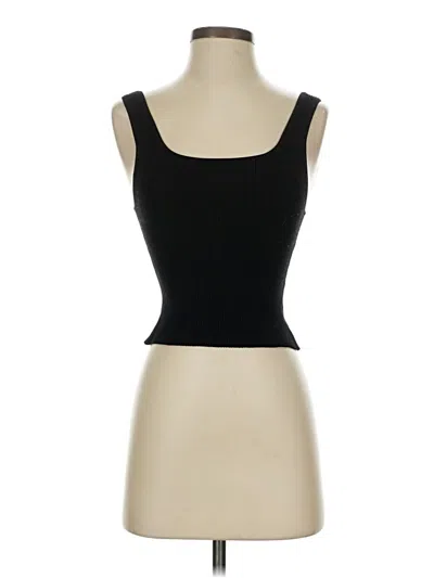 Pre-owned Quince Tank Top Black Strapless Neckline Tops