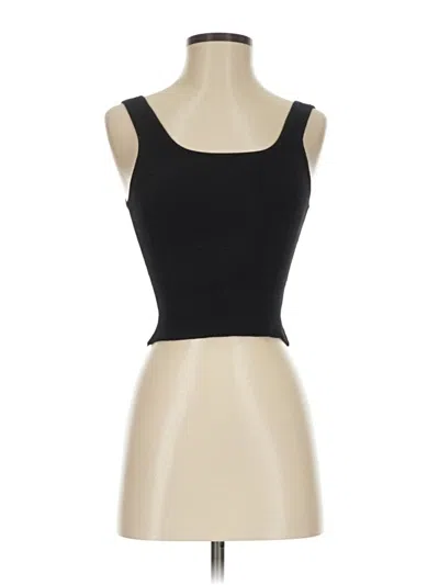 Pre-owned Quince Tank Top Black Strapless Neckline Tops