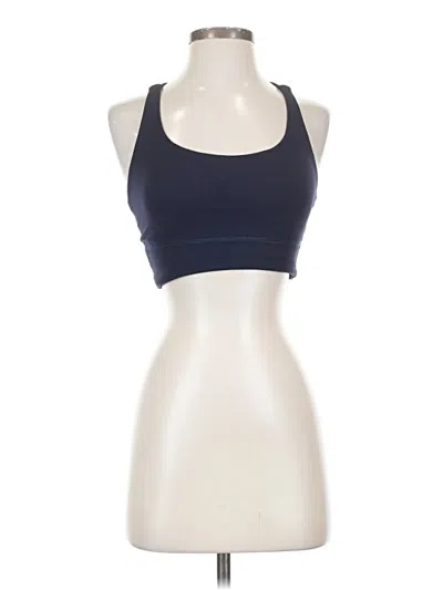 Pre-owned Quince Tank Top Blue Halter Neckline Tops