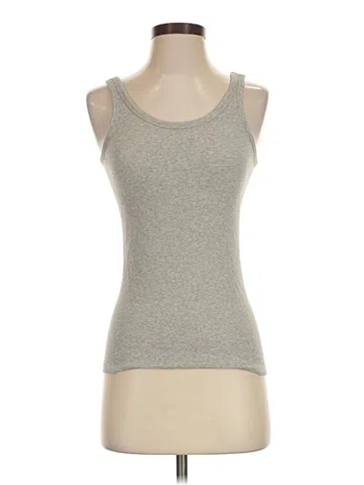 Pre-owned Quince Tank Top Gray Strapless Neckline Tops