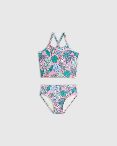Quince Kids' Tank Topini Swimsuit In Palms