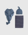 QUINCE THE SOFTEST RIB GOWN, HAT & SWADDLE LAYETTE BUNDLE