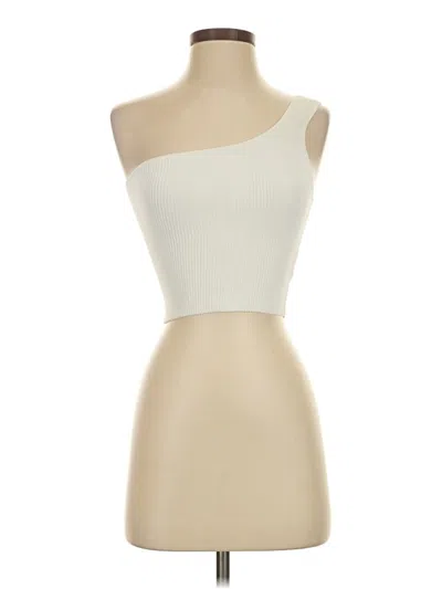 Pre-owned Quince Tube Top Ivory One Shoulder Neckline Tops
