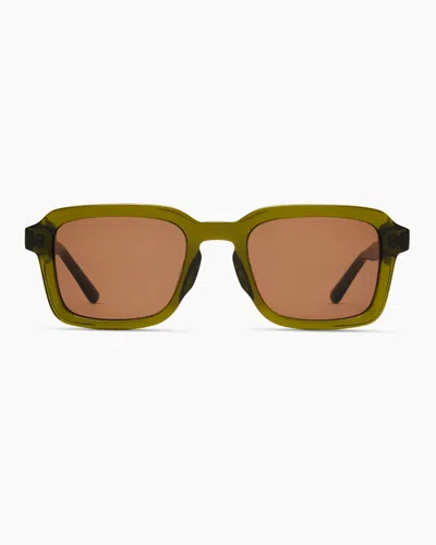 Quince Tulum Polarized Acetate Sunglasses In Moss With Brown Lens