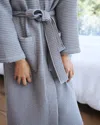 Quince Turkish Waffle Robe In Grey