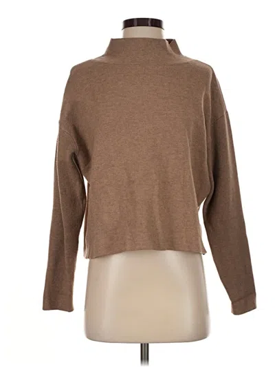 Pre-owned Quince Turtleneck Sweater In Brown