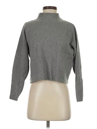 Pre-owned Quince Turtleneck Sweater In Gray