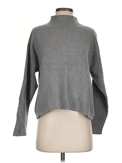 Pre-owned Quince Turtleneck Sweater In Gray