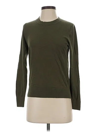 Pre-owned Quince Turtleneck Sweater In Green