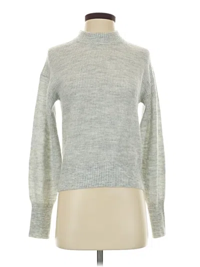 Pre-owned Quince Turtleneck Sweater In Silver