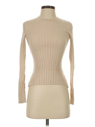Pre-owned Quince Turtleneck Sweater In Tan
