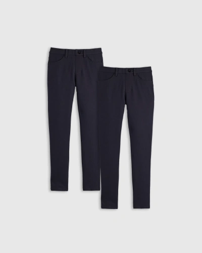 Quince Ultra-stretch Ponte Skinny Pants 2-pack In Navy