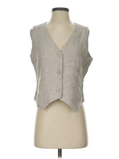 Pre-owned Quince Vest In Gray