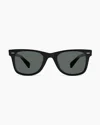 Quince Walker Polarized Acetate Sunglasses In Black With Green Lens