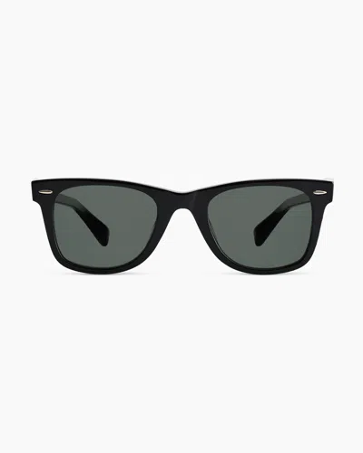 Quince Walker Polarized Acetate Sunglasses In Black With Green Lens