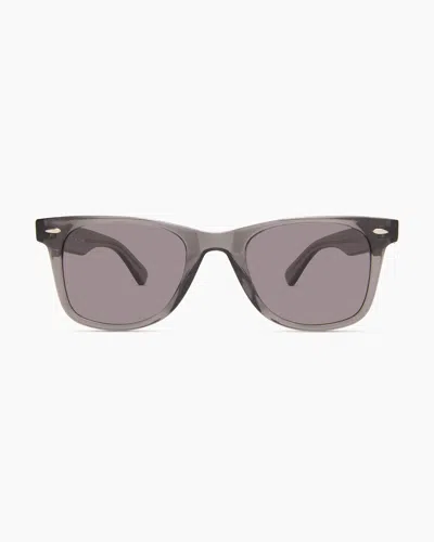 Quince Walker Polarized Acetate Sunglasses In Clear Slate With Grey Lens