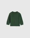 Quince Washable Cashmere Crewneck Sweater In Green