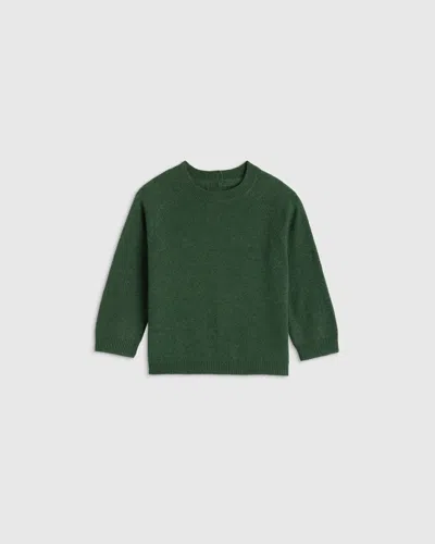 Quince Kids' Washable Cashmere Crewneck Sweater In Green