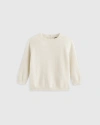 Quince Washable Cashmere Crewneck Sweater In Ivory