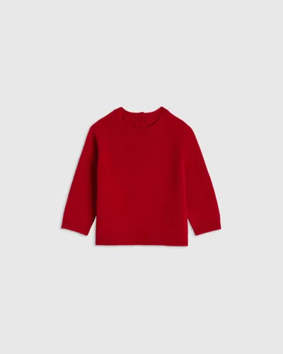 Quince Kids' Washable Cashmere Crewneck Sweater In Red