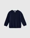 Quince Washable Cashmere Crewneck Sweater In True Navy