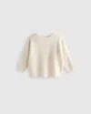 Quince Washable Cashmere Fisherman Tunic Sweater In Ivory