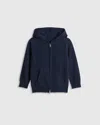 Quince Washable Cashmere Full Zip Hoodie In Blue