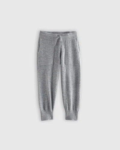 Quince Kids' Washable Cashmere Jogger In Heather Grey