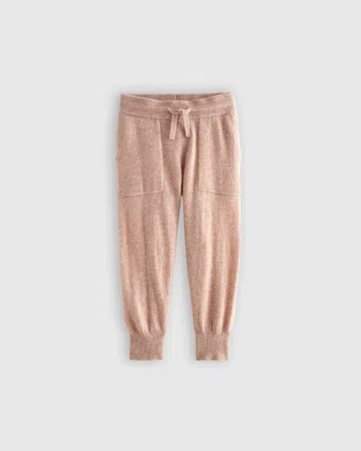 Quince Kids' Washable Cashmere Jogger In Oatmeal